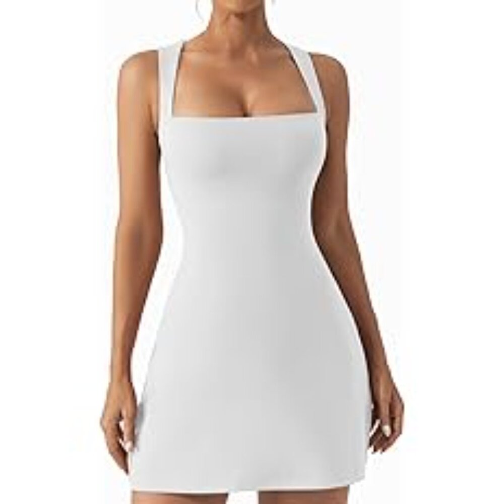 Women's Square Neck Bodycon Dress